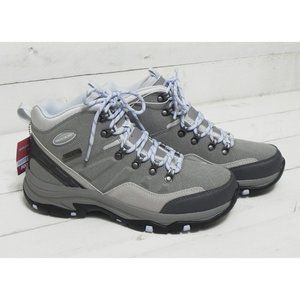 Skechers Womens Trego Waterproof Trail Hiking Boots • Gray • Sz 7 • NIB